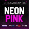 twitch graphics bundle neon pink