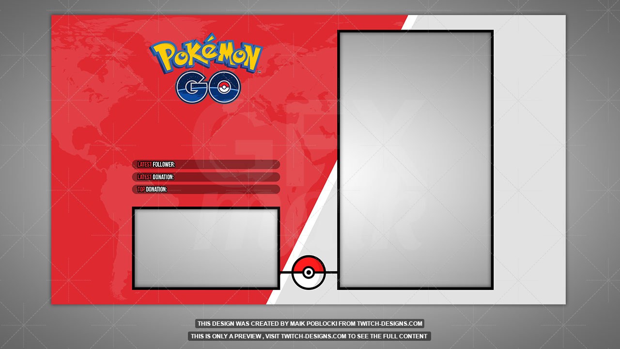 Pokemon Overlay Twitch Designs