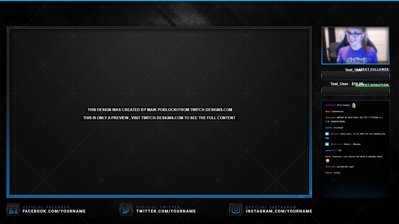 twitch layout