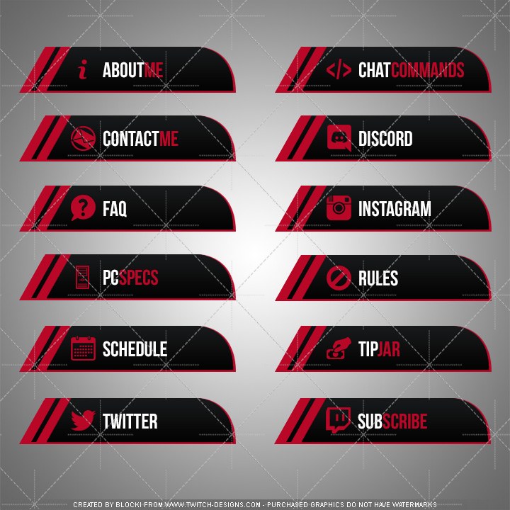 twitch panel designs